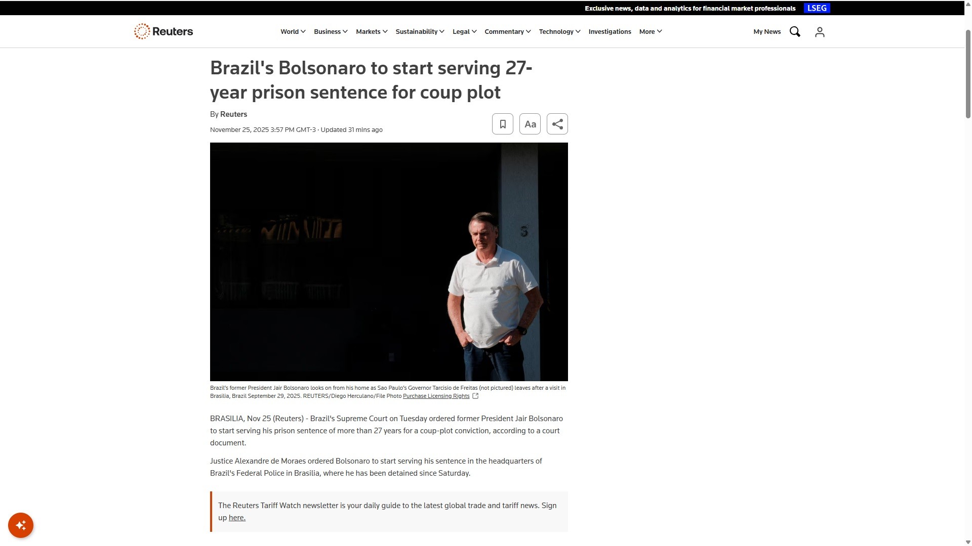 bolsonaro-comeca-a-cumprir-pena-de-prisao:-veja-a-repercussao-na-imprensa-internacional