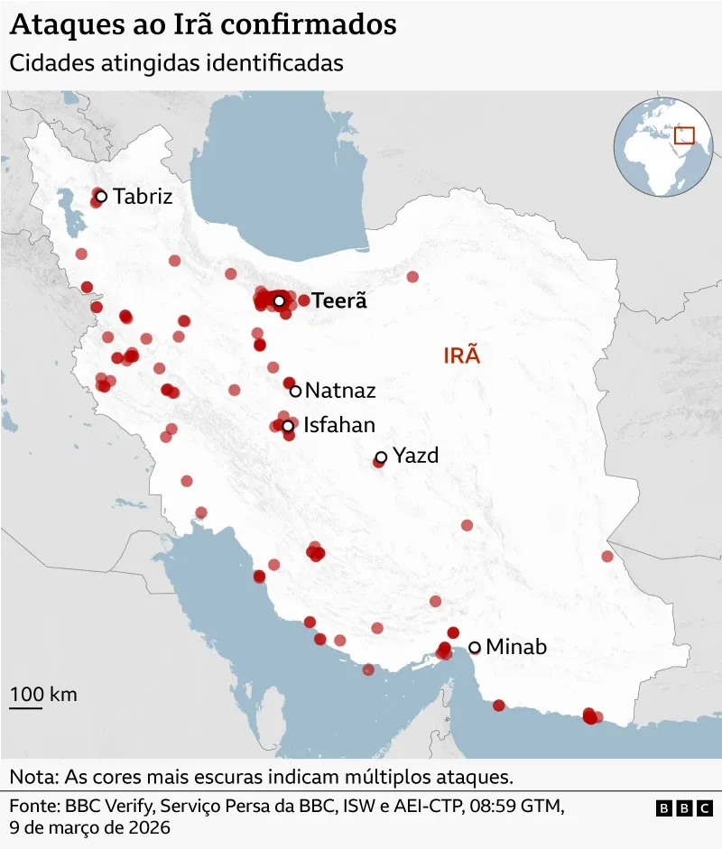guerra-no-ira:-11-dias-de-ataques-no-oriente-medio-em-mapas