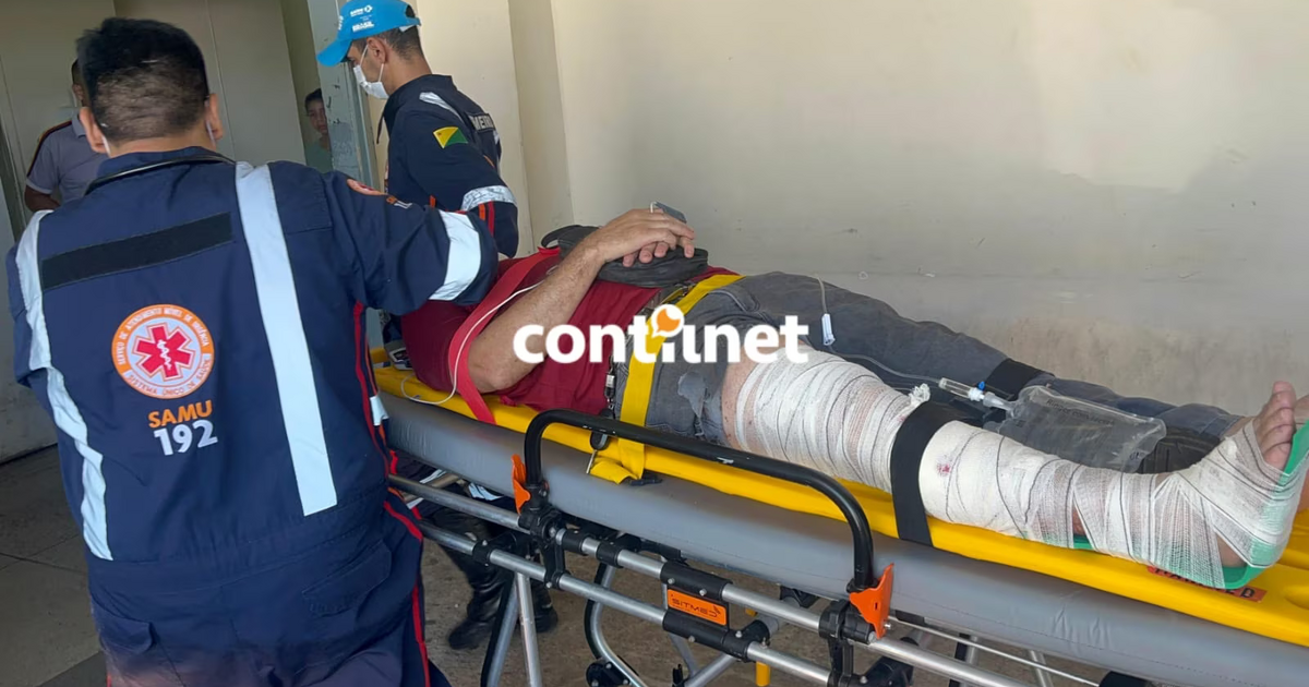 Motociclista fica ferido após colisão na Estrada São Francisco em Rio Branco