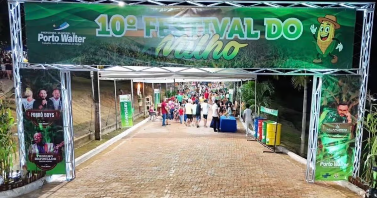 Porto Walter adia Festival do Milho para novembro e mantém atrações musicais