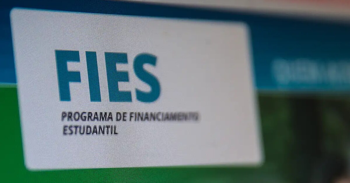 Tela do programa de financiamento estudantil Fies