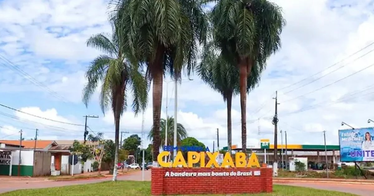 Entrada do município de Capixaba, no Acre